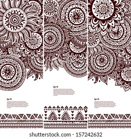 Tribal vintage ethnic banners 