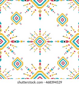Tribal vintage ethnic pattern.  aztec fancy abstract geometric art print. ethnic hipster backdrop. Wallpaper, cloth design, fabric, paper, cover, textile, weave, wrapping. Navajo  style  