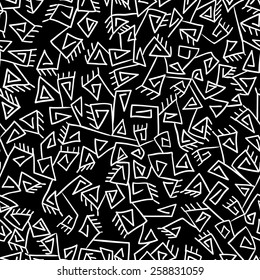 Tribal vintage ethnic pattern. Black and white background. Can be used for wallpaper, pattern fills, web page background,surface textures.