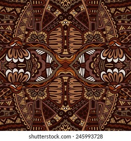 Tribal vintage ethnic seamless vector pattern ornamental 
