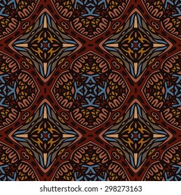 Tribal vintage ethnic seamless vector pattern ornamental