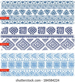 Tribal vintage ethnic set of banners for your business