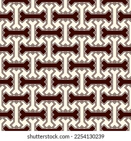Tribal wallpaper. Seamless image. Ethnic ornament. Folk pattern. Geometric backdrop. Mosaics motif. Grid background. Digital paper. Textile print. Abstract web design illustration. Vector art work
