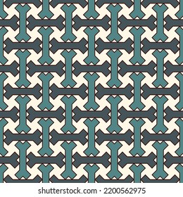 Tribal wallpaper. Seamless vector. Ethnic ornament. Folk pattern. Geometric backdrop. Mosaics motif. Grid background. Digital paper. Textile print. Web design illustration. Abstract image.
