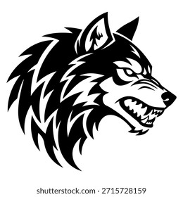 Vector de lobo tribal Ilustración de diseño moderno