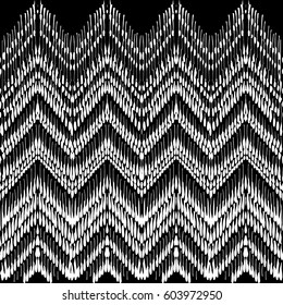 Tribal Zigzag Geometric Style. Hand drawn Illustration. Seamless texture. Ethnic motif ornament. Native decorative border. Boho shic pattern. Background for paper, rug textile, fashion design