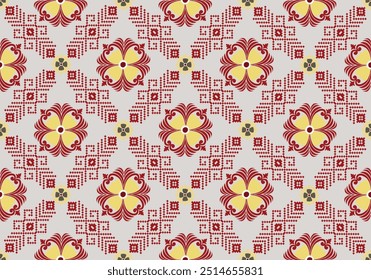 Tribal,ethnic Damask pattern fabric,elegant pattern designs woven fabric.Pattern motif,flora,geometric, texture design for wallpaper,wrapping,clothing,table linens pillow,carpet,Damask fabrics decor.