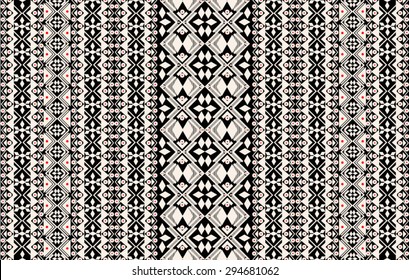 Tribal,ethnic pattern with geometric elements in vector.