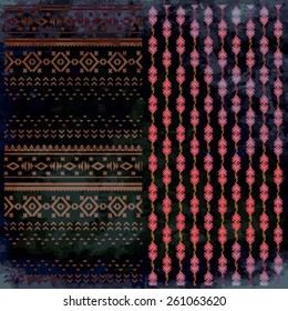 Tribal,ethnic pattern,background with geometric elements.
