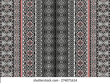 Tribal,ethnic pattern,background with geometric elements in vector.