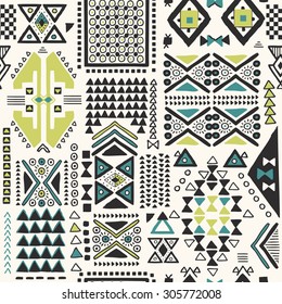 Tribal,ethnic pattern,background with geometric elements in vector