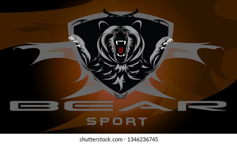 Tribal-Style Bear logo for esport