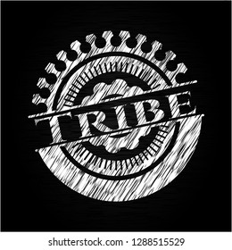 Tribe with chalkboard texture