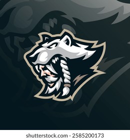 Tribe mascot logo design vector with modern illustration concept style for badge, emblem and t shirt printing. Tribe head illustration for sport and esport team.