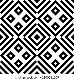 Tribe motif. Ethnic wallpaper. Ancient mosaic. Ethnical folk image. Tribal ornament. Embroidery background. Digital paper, web design, textile print, backdrop. Seamless abstract art. Vector artwork.
