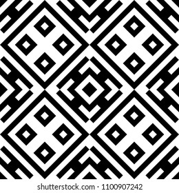 Tribe motif. Ethnic wallpaper. Ancient mosaic. Ethnical folk image. Tribal ornament. Embroidery background. Digital paper, web design, textile print, backdrop. Seamless abstract art. Vector artwork.