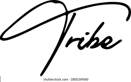 Tipografía de la tribu Color negro Textos 
sobre fondo blanco