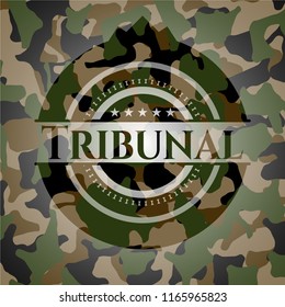 Tribunal camouflage emblem