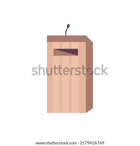 Tribune Cathedra for performances with a microphone