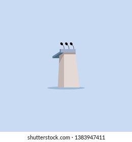tribune graphic element Illustration template design 