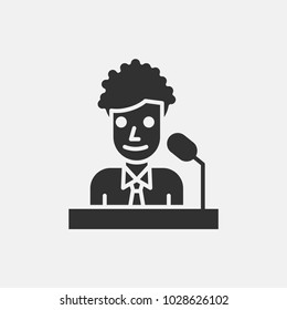 Tribune icon illustration isolated vector sign symbol