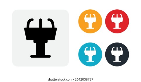 Tribune icon illustration isolated vector sign symbol