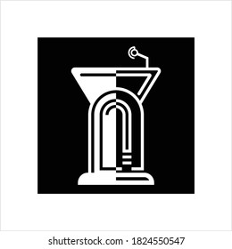 Tribune Icon, Podium, Dias Vector Art Illustration