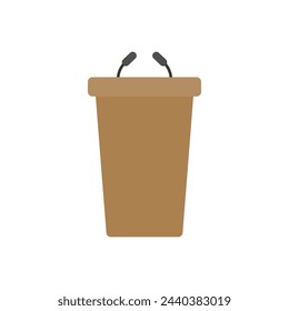 Tribune icon. Podium. Vector. Line style.