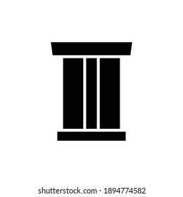 tribune icon solid style vector for your design