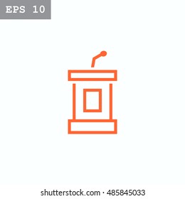  Tribune icon Vector. 