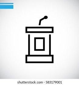  Tribune icon Vector. 