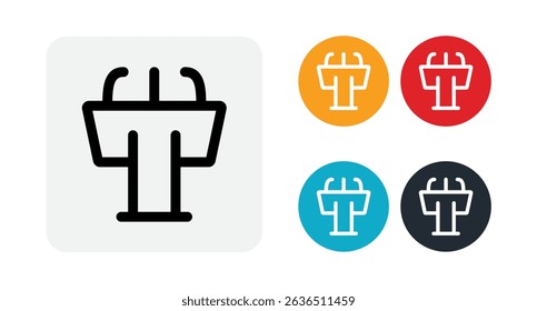 Tribune icon for web and mobile