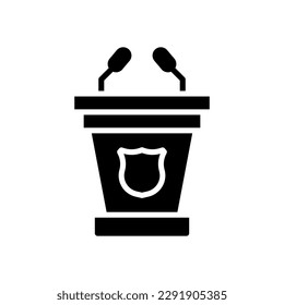 tribune icon for your website design, logo, app, UI.