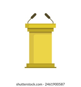 Tribune illustrated on white background