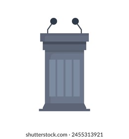 Tribune illustrated in vector on white background