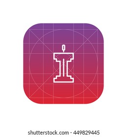 tribune line icon