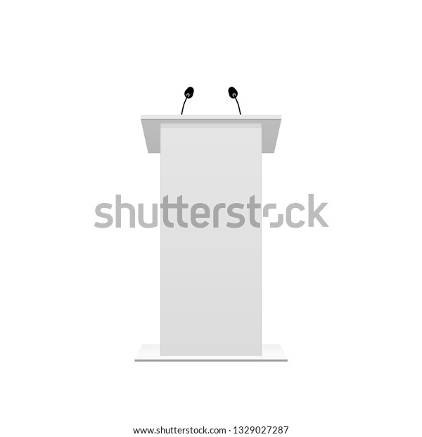 Tribune
podium rostrum speech stand. Vector
illustration