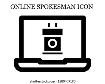 Tribune search icon. Editable Tribune search icon for web or mobile.