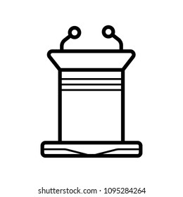 Tribune vector icon
