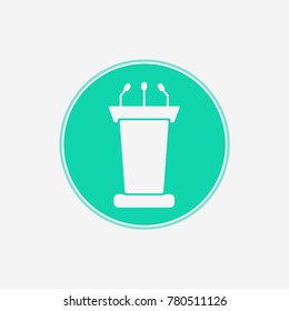 Tribune vector icon