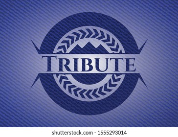 Tribute denim background. Vector Illustration. Detailed.