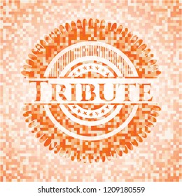 Tribute Orange Mosaic Emblem