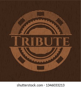 Tribute wood emblem. Retro