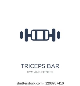 Triceps bar icon. Trendy flat vector Triceps bar icon on white background from Gym and fitness collection, vector illustration can be use for web and mobile, eps10