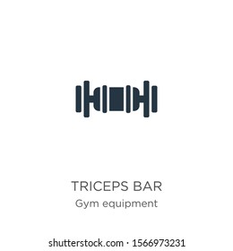 Triceps bar icon vector. Trendy flat triceps bar icon from gym and fitness collection isolated on white background. Vector illustration can be used for web and mobile graphic design, logo, eps10