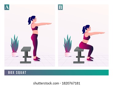 Triceps Dip Plus Leg Raise exercise, Women workout fitness, aerobic and exercises. Vector Illustration.	