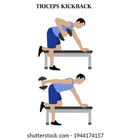 152 Triceps kickback Images, Stock Photos & Vectors | Shutterstock