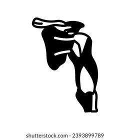 Triceps Muscles icon in vector. Logotype
