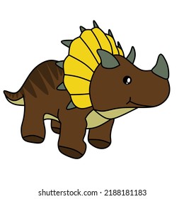 Triceratops for coloring book vector imagine