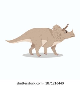 triceratops dinosaur cartoon vector design